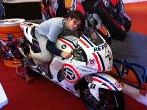 Pablo en la Honda MotoGP